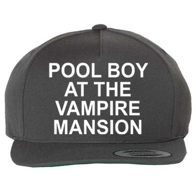 Pool Boy At The Vampire Mansion Wool Snapback Cap