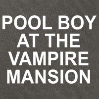 Pool Boy At The Vampire Mansion Cotton Canvas Backpack