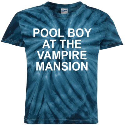 Pool Boy At The Vampire Mansion Kids Tie-Dye T-Shirt