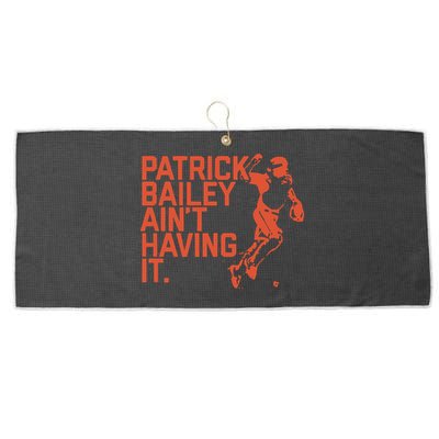 Patrick Bailey Ain’t Having It Large Microfiber Waffle Golf Towel
