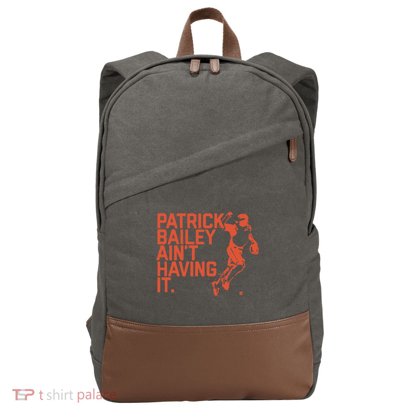 Patrick Bailey Ain’t Having It Cotton Canvas Backpack