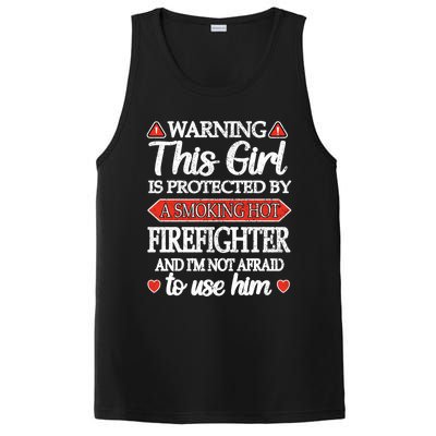 Protected By A Hot Firefighter Proud Fire Friend Gift PosiCharge Competitor Tank