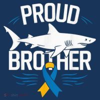 Proud Brother Autism Awareness Shark Support Ribbon Cool Comfort Performance Bucket Hat