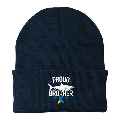 Proud Brother Autism Awareness Shark Support Ribbon Beanie
