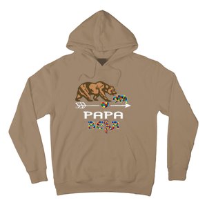 Papa Bear Autism Awareness Autism Papa Tee Hoodie