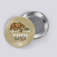 Papa Bear Autism Awareness Autism Papa Tee Button