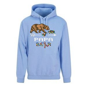 Papa Bear Autism Awareness Autism Papa Tee Unisex Surf Hoodie