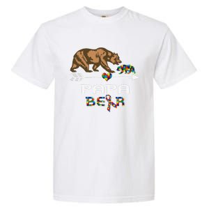 Papa Bear Autism Awareness Autism Papa Tee Garment-Dyed Heavyweight T-Shirt