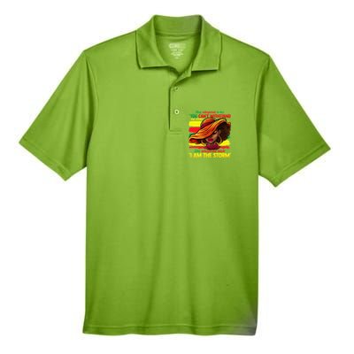 Proud Black African American Ladies Black History Month Men's Origin Performance Pique Polo