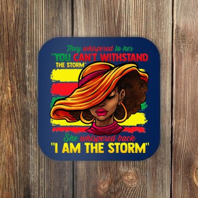 Proud Black African American Ladies Black History Month Coaster