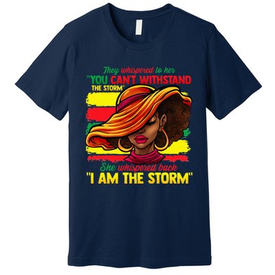 Proud Black African American Ladies Black History Month Premium T-Shirt