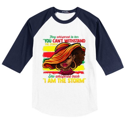 Proud Black African American Ladies Black History Month Baseball Sleeve Shirt