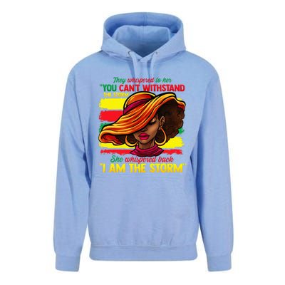 Proud Black African American Ladies Black History Month Unisex Surf Hoodie