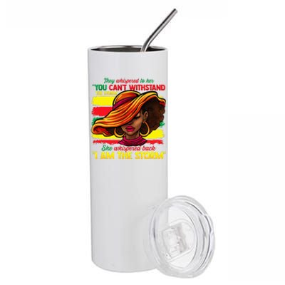 Proud Black African American Ladies Black History Month Stainless Steel Tumbler