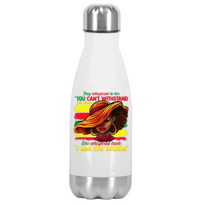 Proud Black African American Ladies Black History Month Stainless Steel Insulated Water Bottle