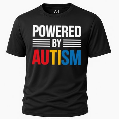 Powered By Autism For Autism Awareness Women Mom Performance Shirt