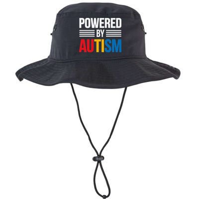 Powered By Autism For Autism Awareness Women Mom Bucket Hat