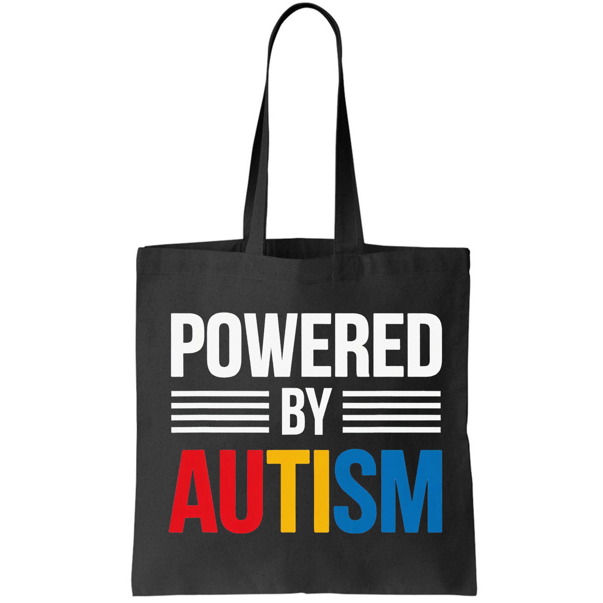 Powered By Autism For Autism Awareness Women Mom Bag