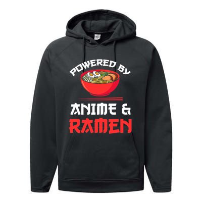 Powered By Anime & Ramen Merchandise Performance Fleece Hoodie