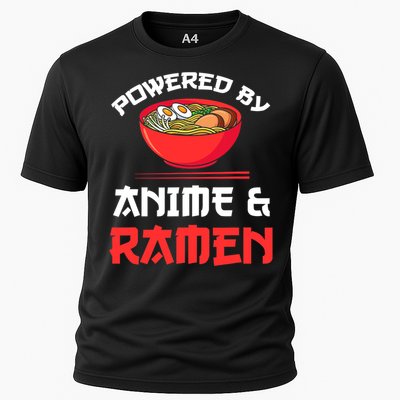 Powered By Anime & Ramen Merchandise Cooling Performance Crew T-Shirt