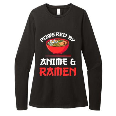 Powered By Anime & Ramen Merchandise Womens CVC Long Sleeve Shirt