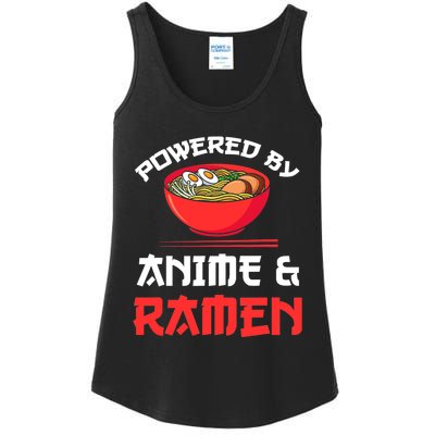 Powered By Anime & Ramen Merchandise Ladies Essential Tank