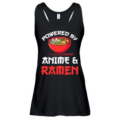 Powered By Anime & Ramen Merchandise Ladies Essential Flowy Tank