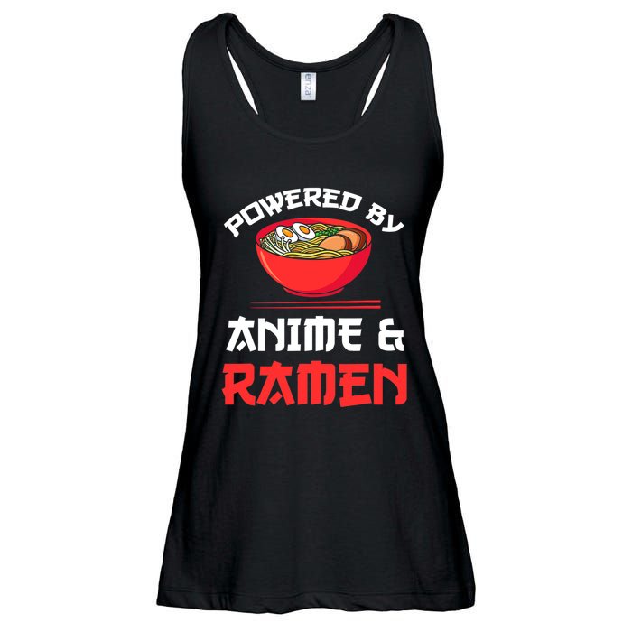 Powered By Anime & Ramen Merchandise Ladies Essential Flowy Tank