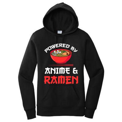 Powered By Anime & Ramen Merchandise Women's Pullover Hoodie