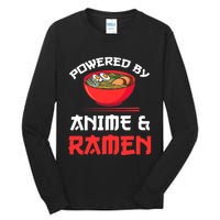 Powered By Anime & Ramen Merchandise Tall Long Sleeve T-Shirt