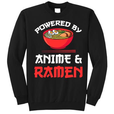 Powered By Anime & Ramen Merchandise Tall Sweatshirt