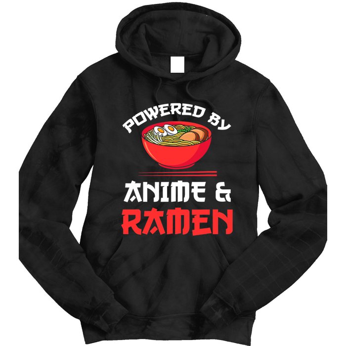 Powered By Anime & Ramen Merchandise Tie Dye Hoodie