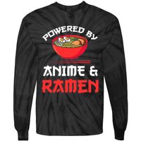 Powered By Anime & Ramen Merchandise Tie-Dye Long Sleeve Shirt