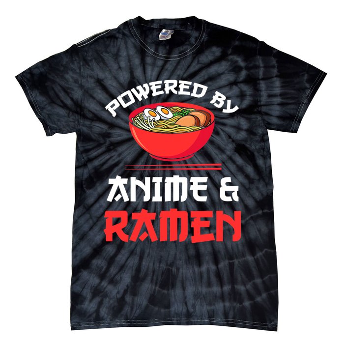 Powered By Anime & Ramen Merchandise Tie-Dye T-Shirt