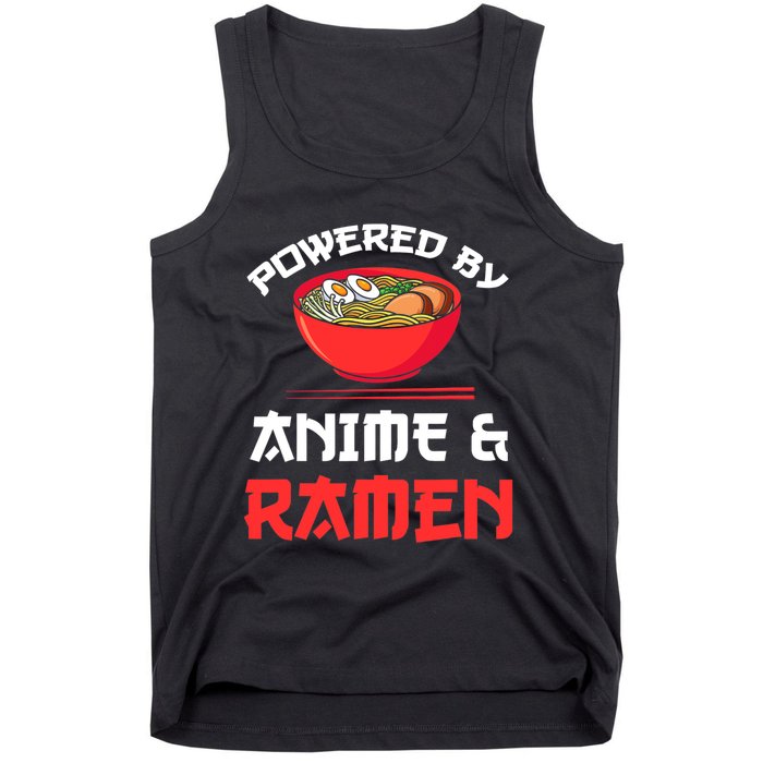 Powered By Anime & Ramen Merchandise Tank Top