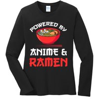 Powered By Anime & Ramen Merchandise Ladies Long Sleeve Shirt