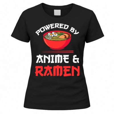 Powered By Anime & Ramen Merchandise Women's T-Shirt