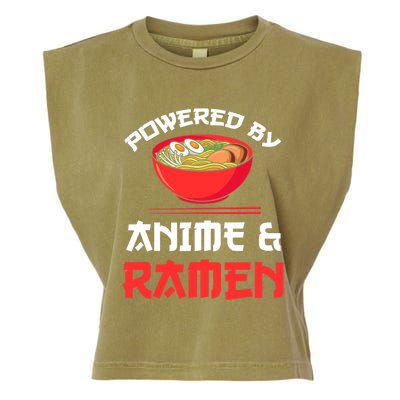 Powered By Anime & Ramen Merchandise Garment-Dyed Women's Muscle Tee