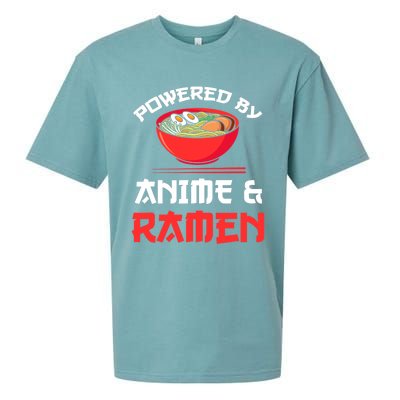 Powered By Anime & Ramen Merchandise Sueded Cloud Jersey T-Shirt