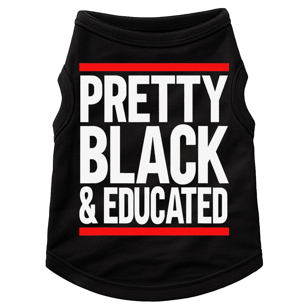 Pretty Black And Educated Doggie Tank