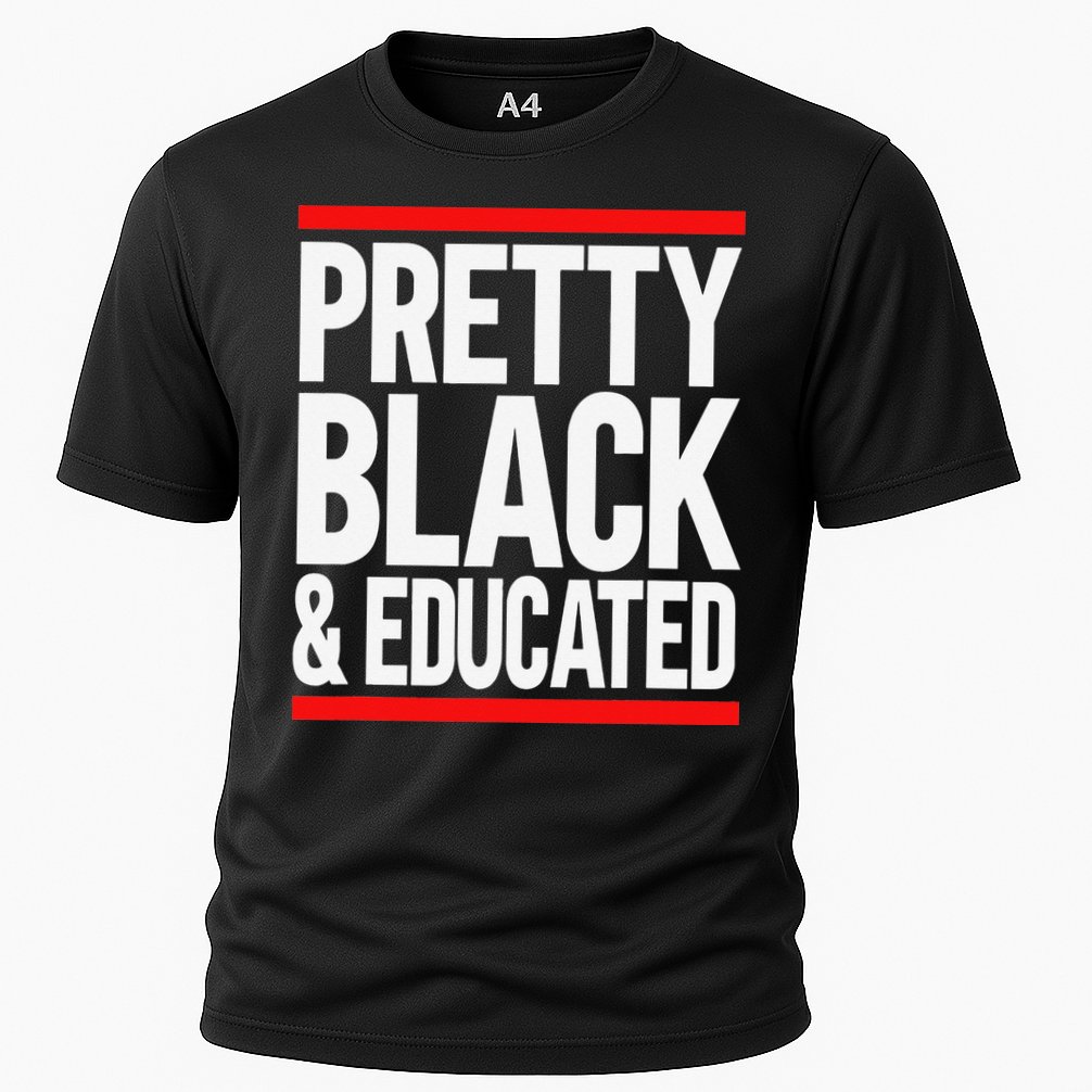 Pretty Black And Educated Cooling Performance Crew T-Shirt
