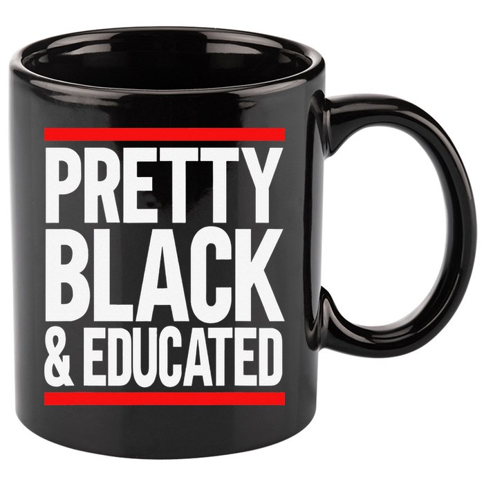 Pretty Black And Educated 11oz C Handle Ceramic Mug