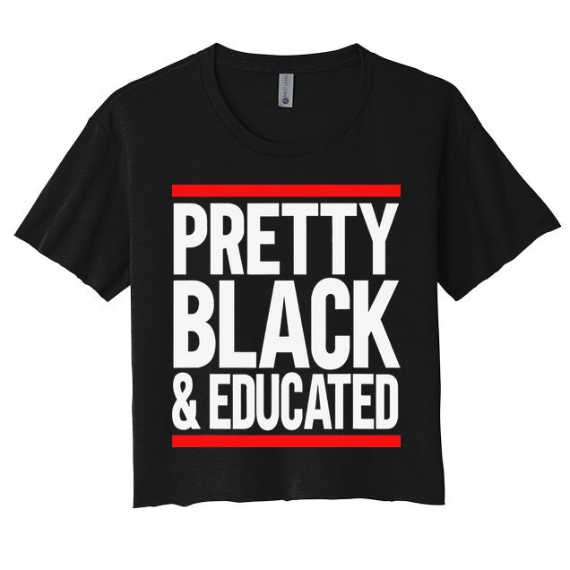Pretty Black And Educated Crop Top
