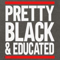 Pretty Black And Educated Cotton Canvas Backpack