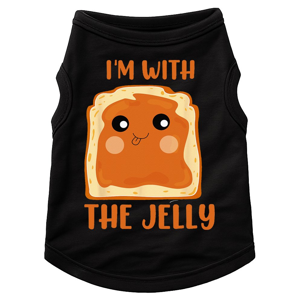 Peanut Butter And Jelly Cute Couple Im With The Jelly Doggie Tank