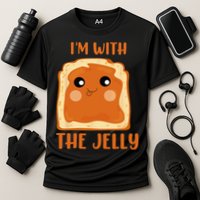 Peanut Butter And Jelly Cute Couple Im With The Jelly Cooling Performance Crew T-Shirt