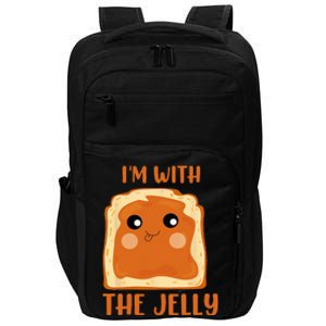 Peanut Butter And Jelly Cute Couple Im With The Jelly Impact Tech Backpack