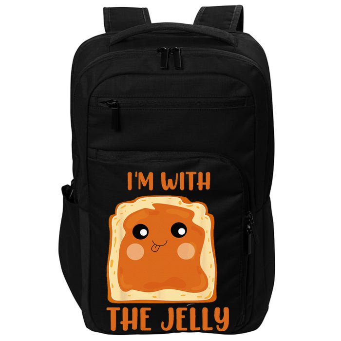 Peanut Butter And Jelly Cute Couple Im With The Jelly Impact Tech Backpack