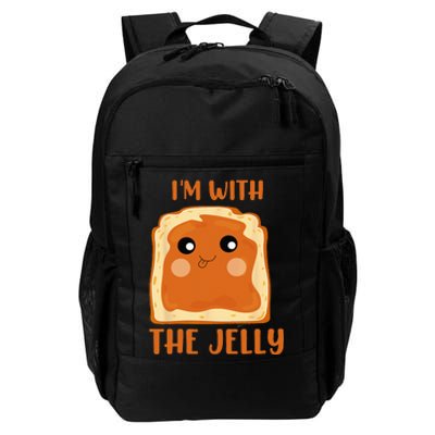 Peanut Butter And Jelly Cute Couple Im With The Jelly Daily Commute Backpack