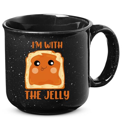 Peanut Butter And Jelly Cute Couple Im With The Jelly 15oz Campfire Ceramic Mug
